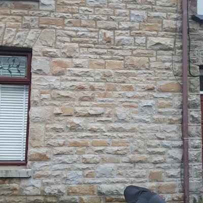 Stone cleaning and lime mortar Repointing, Maesteg.
